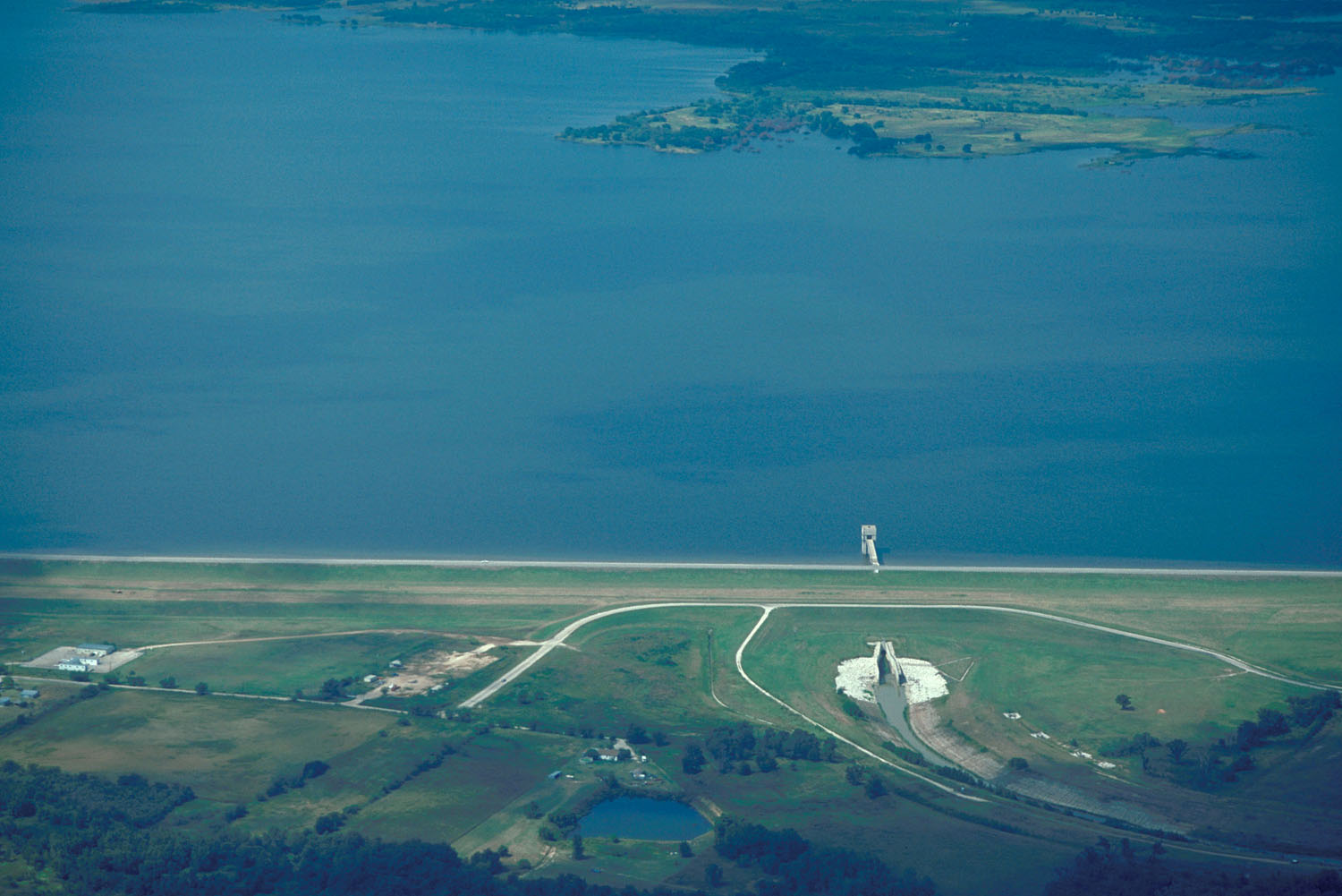 Ray Roberts Lake in North Texas, one of the state's many reservoirs created by damming a river or creek