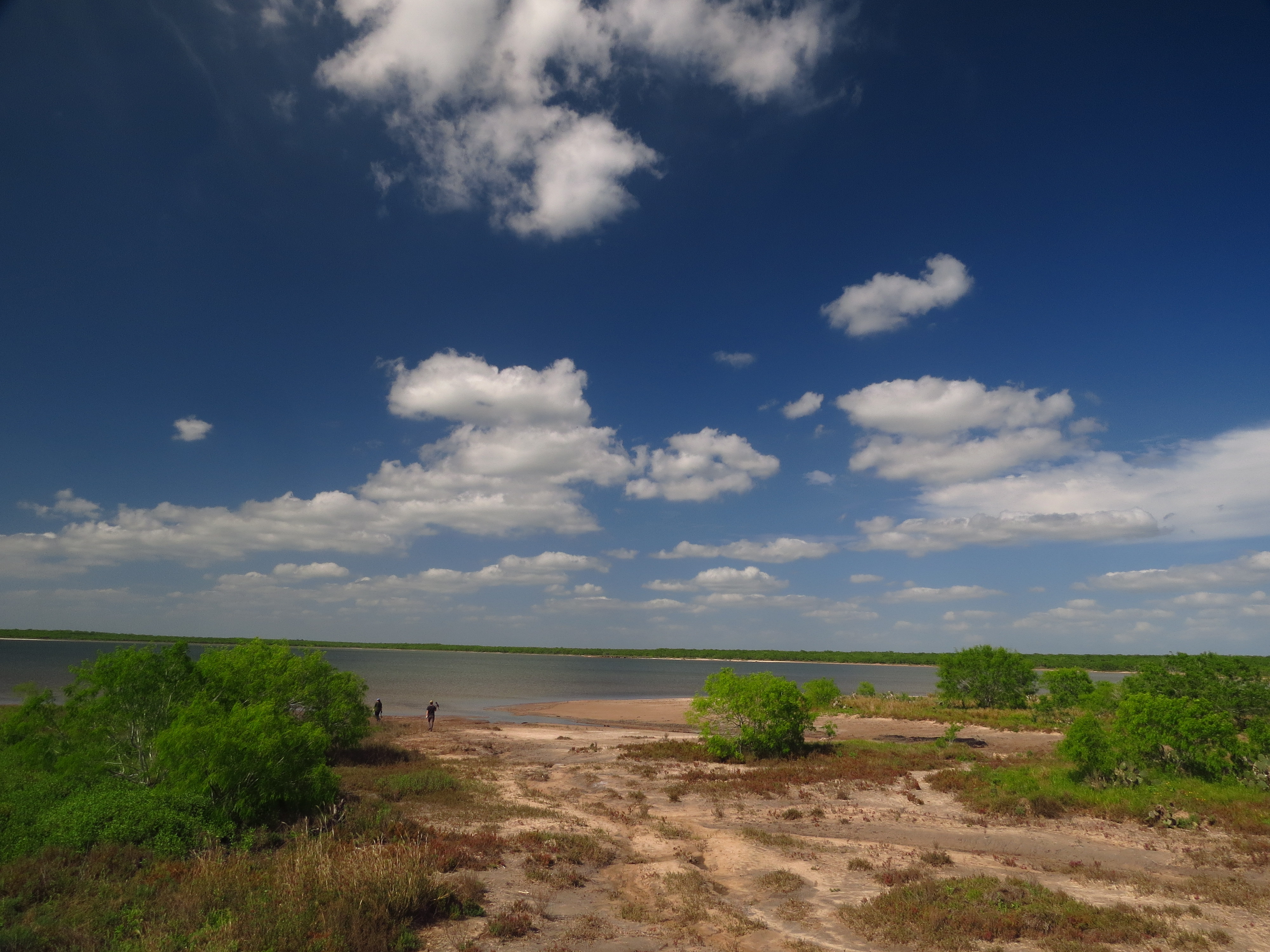 El Sal del Rey salt lake within Lower Rio Grande Valley National Wildlife Refuge in South Texas