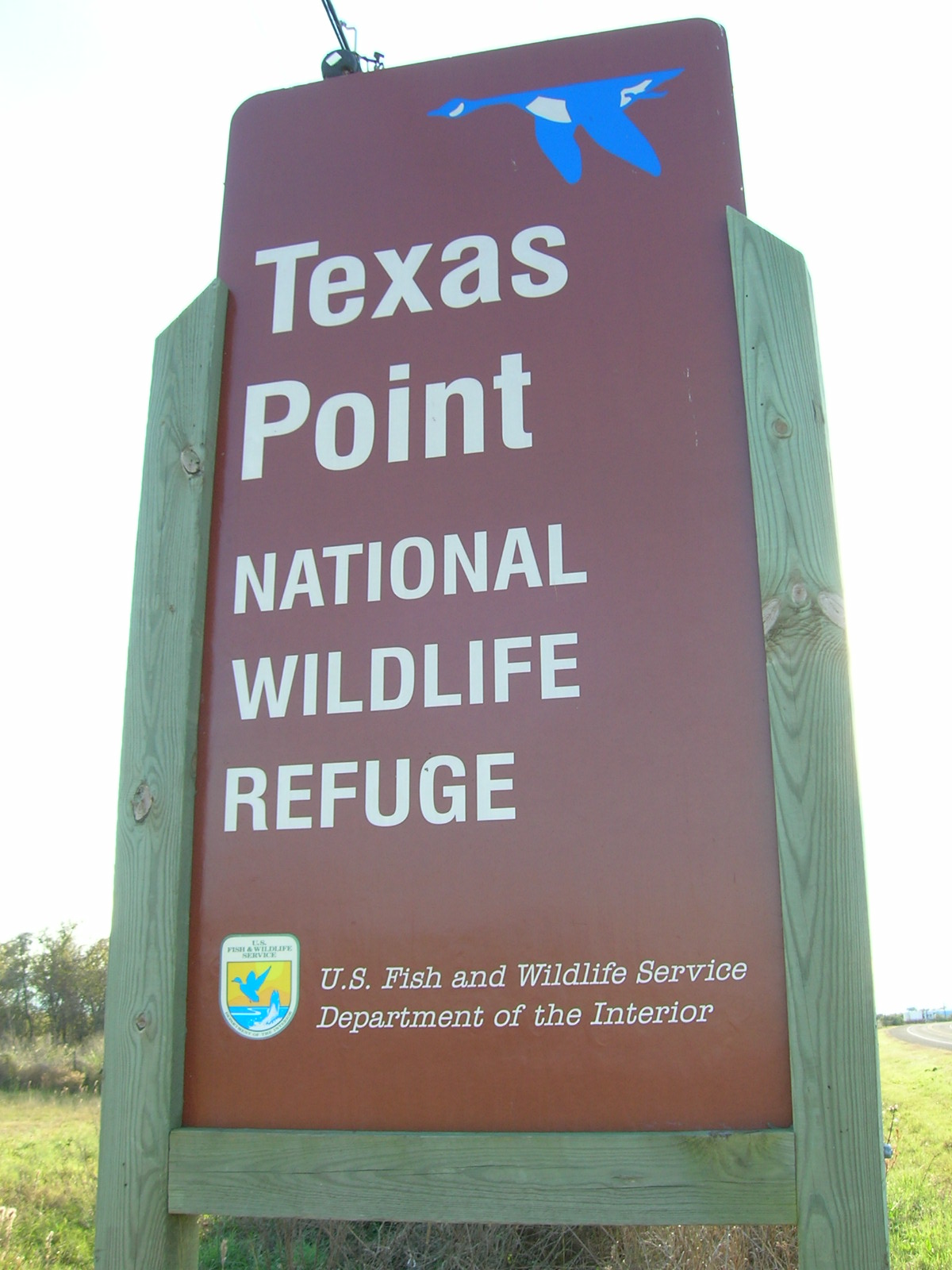 Coastal refuge landscape at Texas Point National Wildlife Refuge near Sabine Pass