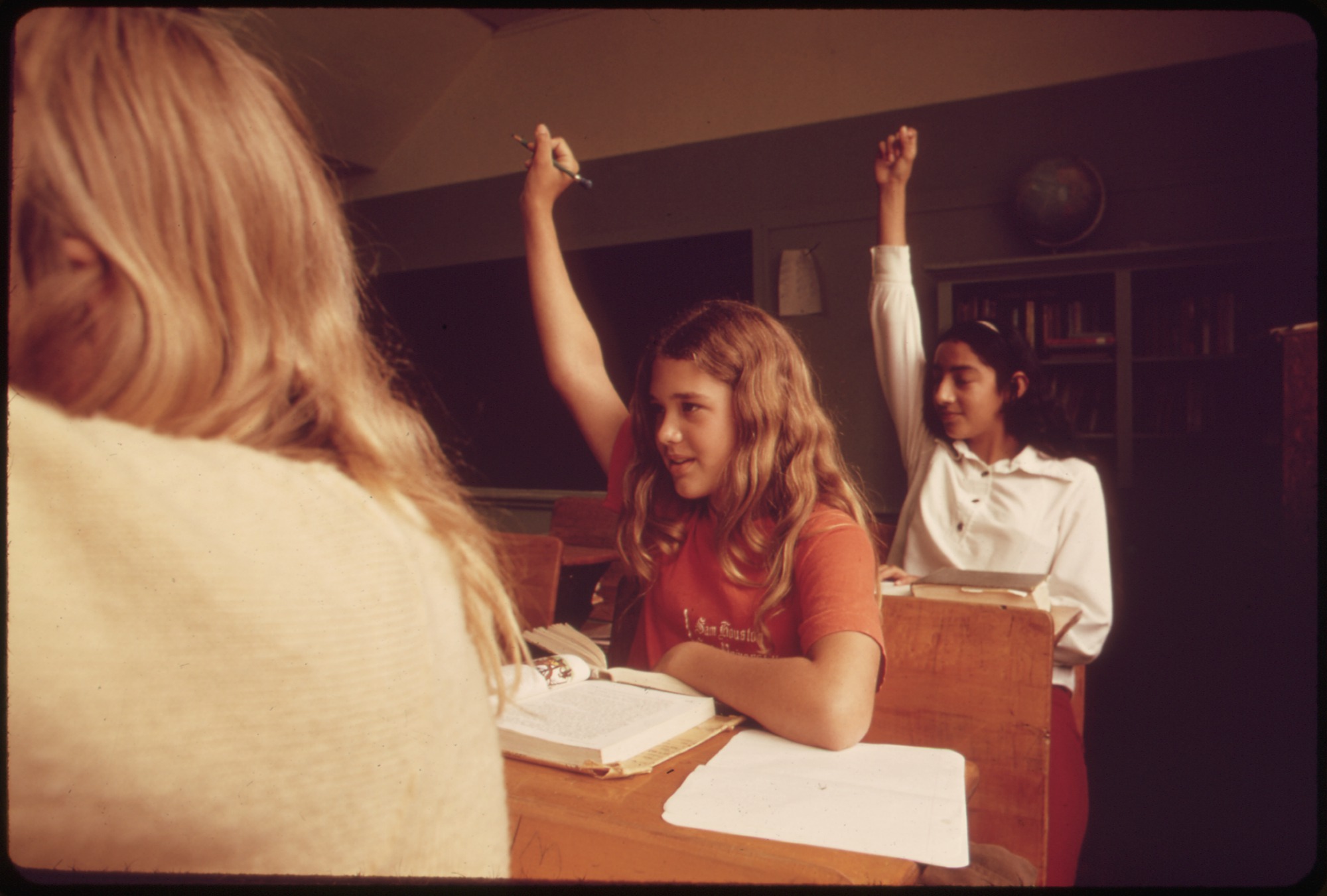 Students in a classroom in Leakey, Texas